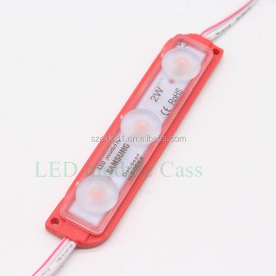 China AlGaInP 3years, IP67 module, 3 led signage modules, 2w 12V 3030 outdoor 7818 red color waterproof led tank landing craft led module Korea for sale