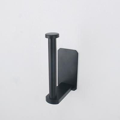 China Wholesale Modern Black Rolling Tissue Bathroom Short Funny Toilet Paper Holder for sale