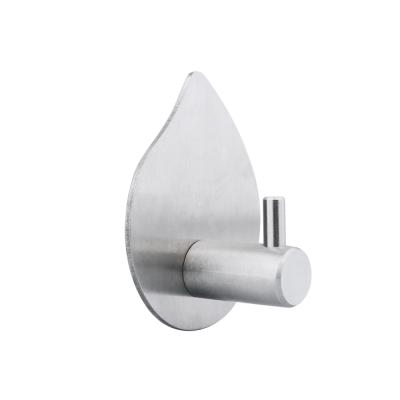 China Sustainable Convenient 304 Stainless Steel Bathroom Hooks 14Mm Drop Wall Hook for sale