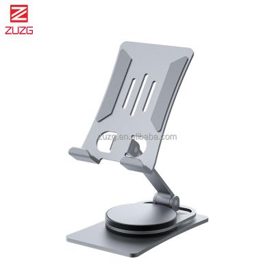 China ZUZG Adjustable Phone Stand For Desktop Mobile Phone Holder Stand Adjustable Foldable Phone Stand For Office for sale