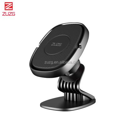 China ZUZG Adjustable Double-Layer Magnetic Foldable 360degree Rotation Universal Phone Holder Magnetic Car Mount Compatible with All Smartphones for sale