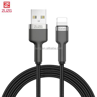 China 20V 6A 120W ZUZG Fast Charging USB C to Lightning Cable 1.2M iPhone Charger Cable USB-C 6A Power Supply Fast Data Cables for All Mobile Fast Charging for sale