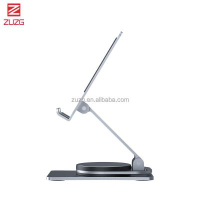 China ZUZG ZUZG Adjustable Phone Holder, Adjustable Phone Holder Stand Dock - Full Aluminum Desktop Stand Holder for iPhone 14, HUAWEI, Galaxy for sale