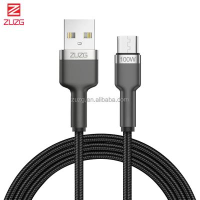 China New Type-C Fast Type-C Braided Thick Nylon Single Usb Date ZUZG 1.2m Charger Cable for sale