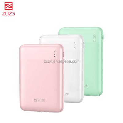 China ZUZG Fast Charging Support 5000mAh Ultra Slim Portable Ultra-Fast Compact External Charger Power Bank 2A ​​USB Battery Pack Compatible With Mobile Phone for sale