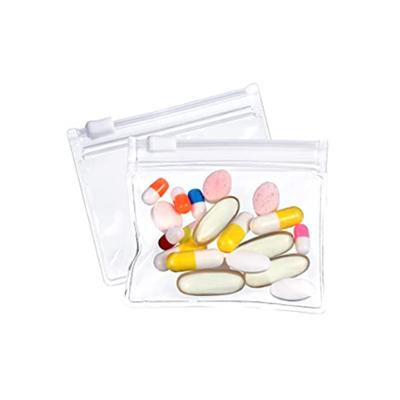 China Disposable Custom Pills Storage Disposable Custom Pills Medicine Transparent Logo Logo Bags Ziplock Pouch for sale