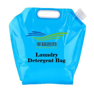 China Liquids Washing Recyclable Custom Laundry Detergent Stand Up Package Pouch With Spout for sale