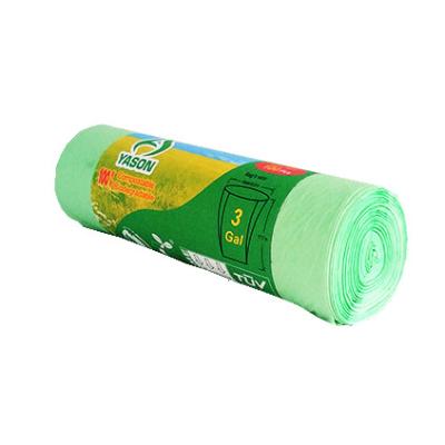 China Garbage Factory Based Premium Green Biodegradable Bio Garbage Bags Compostable PLA Bags For Kitchen Office for sale