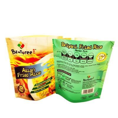 China High Barrier Moisture Proof Three-side-seal Rice Boilable Film Bag for sale