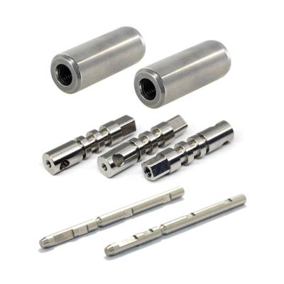 China ZINC Cylindrical Shoulder Stepped Hollow Studs , Internal Threaded Stud for sale