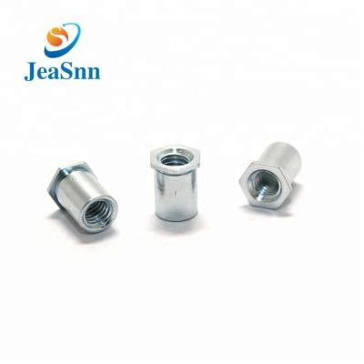 China Spotlight OEM Galvanized Threaded Flat Rivet Hollow Nut For Spotlight for sale