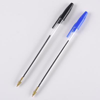 China office & School Pen Competitive Price Bullet 0.7mm 1.0mm Smooth Tip G-32262 Ballpoint Pen Enrollment Pen With Transparent Barrel for sale