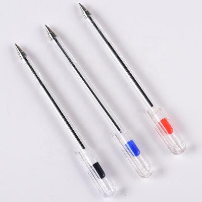 China office & School Pen Competitive Price Good Quality G-3226 0.7mm Barrel Bullet Tip Ballpoint Pen Transparent 1.0mm Pen for sale