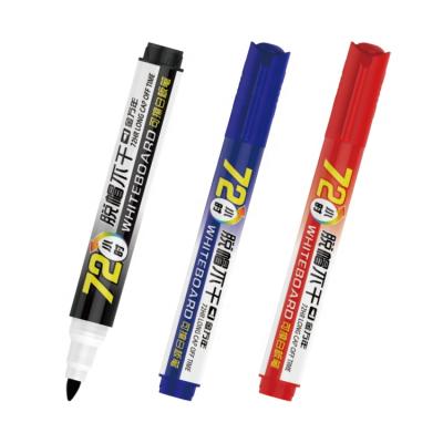 China Custom Office School Home Mark 2.0mm Tip Cap Off 72 Hours Whiteboard Dry Erase Marker Pen for sale