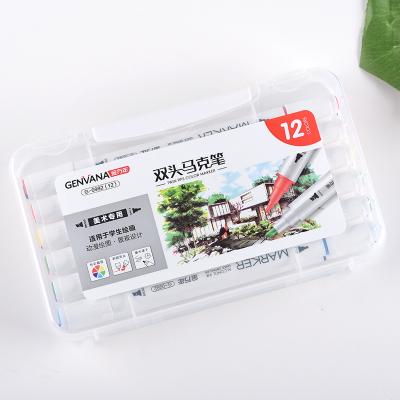 China Unique Dual G-0992 Art Design Tips Painting and Drawing Oil Permanent Marker Pens for sale