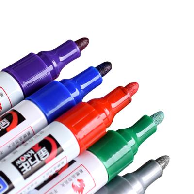 China Waterproof High-Cover Colors Round Tip 10 Colors Paint Markers 10pcs/box for sale