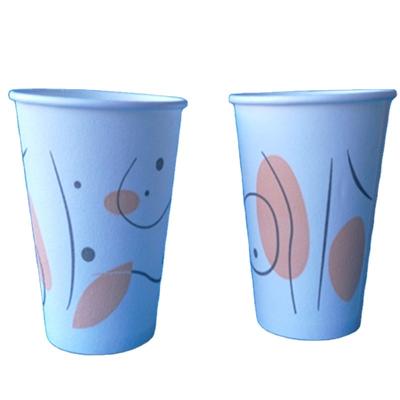 China Double Wall Printed Disposable 12oz Cartoon Paper Cup With Lids for sale