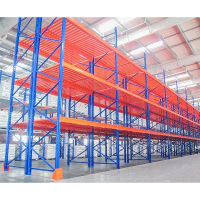 China 1500-12000mm Height Warehouse Rack Heavy Duty Pallet Racking System with Pallet Supporter for sale