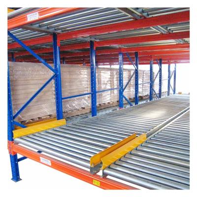 China Efficiently Designed Pallet Flow Roller Gravity Rack for 300-1500kgs Weight Capacity for sale