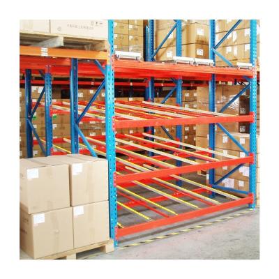 China Corrosion Resistant Gravity Roller Shelf Carton Flow Rack for Warehouse Organization for sale