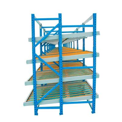 China Improve Warehouse Efficiency with Our Industrial FIFO Storage Roller Gravity Shelf for sale