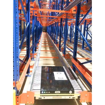 China Corrosion Protection Automated Retrieval Warehouse Shuttle Rack for High Density Pallet Storage for sale