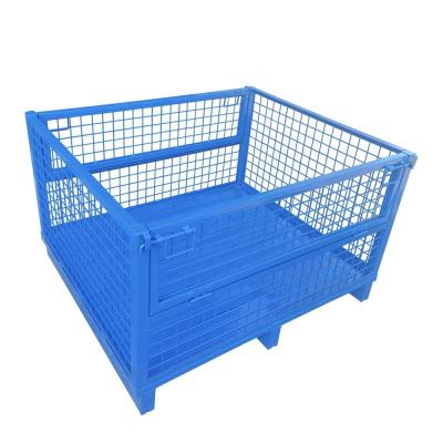 China Scale Heavy Duty Metal Rack for Foldable Warehouse Pallet Containers Powder Coated for sale