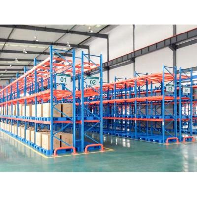 China Blue Steel  Heavy Duty Adjustable Pallet Racking System with a Depth of 800-1500mm for sale