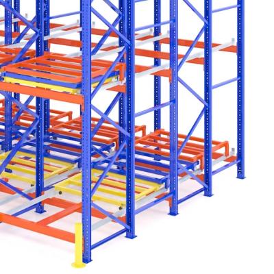 Cina 1-2 Larghezza pallet Rack per magazzini Equipaggiamento Rack per scaffalature per pallet per acciaio in vendita