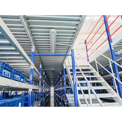 China E-commerce and Chemical Plant Warehouse Bolted Mezzanine Shelving Rack with 500kg Load for sale