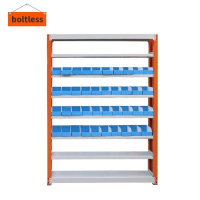 China Convenient 8 Layer Boltless Steel Rack with 50mm Hole Distance and 1200-2500mm Height for sale