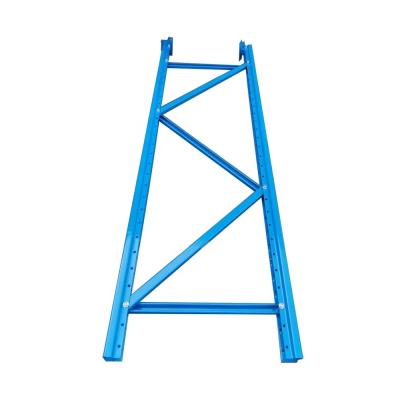 China Steel Upright Racking Frame for Warehouse Storage 76*2.0mm Width and Customizability for sale