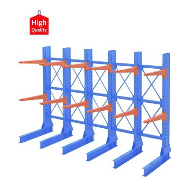 China Industrial Single Cantilever Rack for Sheet Metal Storage Weight Capacity 300-1500kgs/arm for sale