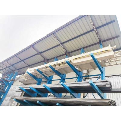 China 300-2000mm Depth and 500-2000mm Width Outdoor Storage Cantilever Rack with Roof Sturdy for sale