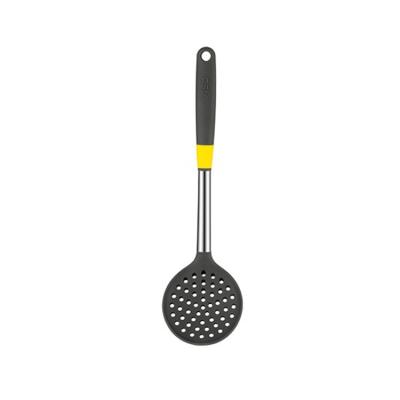 China Durable Black Kitchen Utensil Non Stick Pan Silicone Rubber Skimmer For Kitchen Cooking for sale