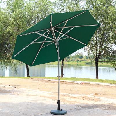 China Custom Logo Design Outdoor Garden Umbrella Beach Umbrella Waterproof Metal Outdoor Umbrella Adjustable Luxury Parasol for sale