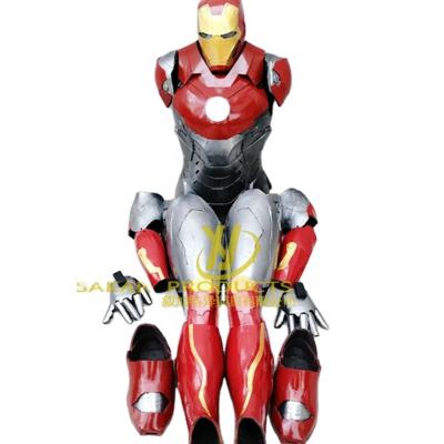 China Factory Price Hot Sale High Density Fiberglass EVA Storm Statue Stunt Ironmans Suit Life Size Suit For Deployment for sale