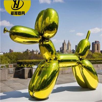 China China Resin Open Shiney Plating Statue Balloon Dog High Quality JE-005 for sale