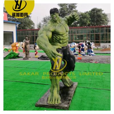 China Themepark 9ft Large Size Realistic Hand Crafted Life Size Fiberglass Carcass Figure Decoration Sculpture for sale