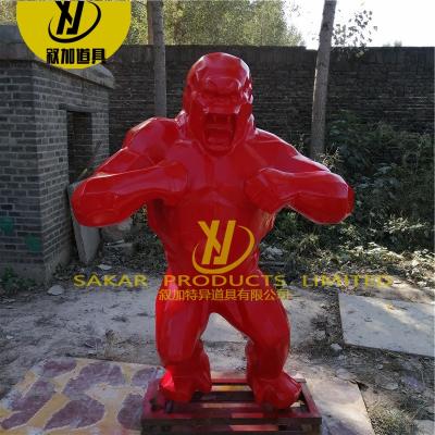 China China France Custom Made Richard Wild Kong Animal Sculpture Gorilla Resin Statue Orlinskis for sale