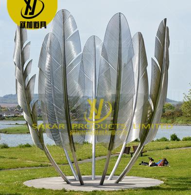 China Custom Outdoor Metal Abstract Sculpture China Skulpturen Art Modern Stainless Steel Sculpture for sale