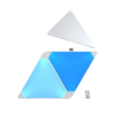 China Modern Diy Google Assistant Triangle Panel App Music Panel Light Music Smart Geniuslux LED Panel Light for sale