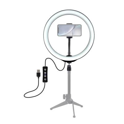 China LED Ring Light with Phone Holder for YouTube Live Stream Makeup Photography Visual Dimmable Selfie Ring Light 307*260mm for sale