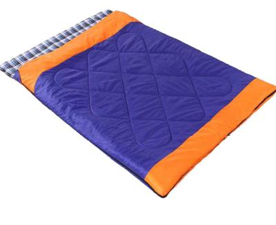 China Detachable Envelope Type Three-in-One Widened And Thickened Flannel Sleeping Bag For Home And Outdoor Travel Sleeping Bag For Couples for sale