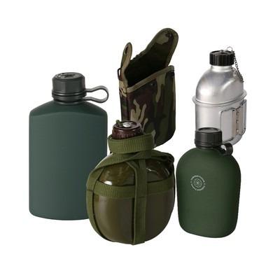 China Harmless Aluminum Canteen Cup Portable Camping Kettle Light Weight Ourdoor Activities Army Water Kettle Military Outdoors for sale