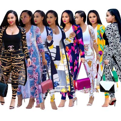 China Fashion Spring 2023 Women Clothes Africa American Wholesale Two Piece Set QUICK DRY Clothing Women Casual Cardigans Long Sleeve Sets for sale