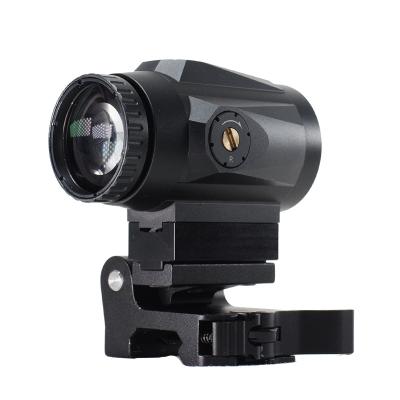 China Red 3X Dot Sight Magnifier with Quick Mount 3X Holographic Scope Optics with Side Flip Function 80 x 64 x 57 mm for sale