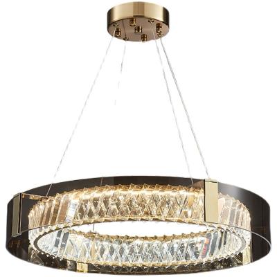 China Dining Room Post Modern Luxury Round Crystal Chandelier for sale