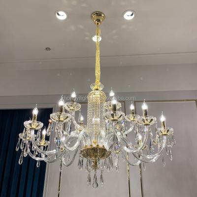 China Modern Decorative Modern Chandelier Pendant Lamp Glass Crystal Hanging Lamp For Home Hall Dining Room for sale