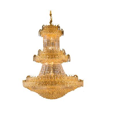 China 2022 Hot Sale Traditional Large K9 Crystal Chandelier For Villa Lobby for sale